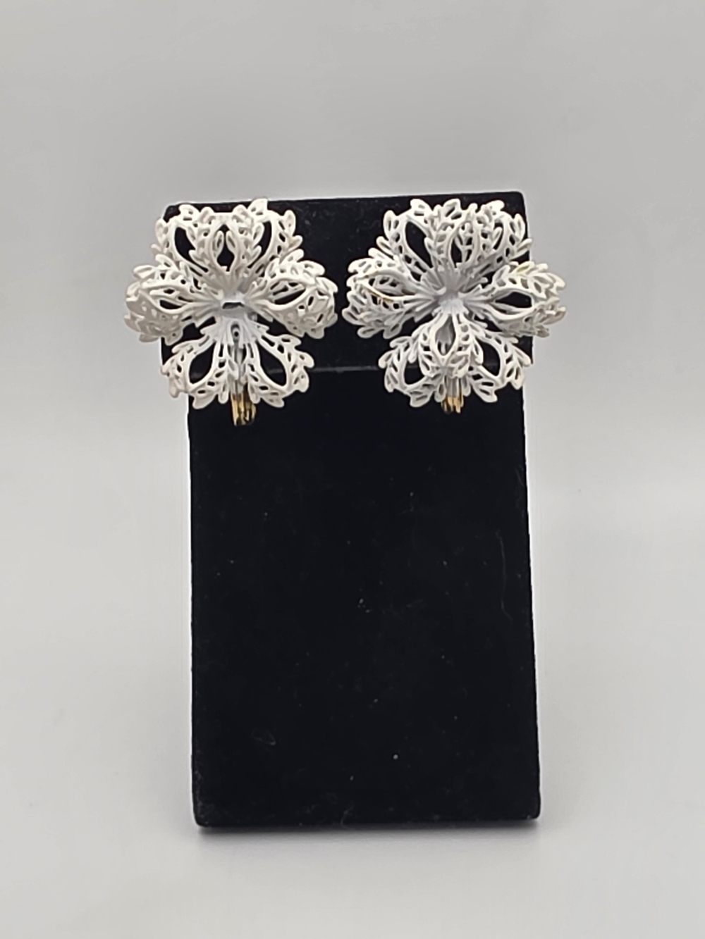 Vintage Monet Floral Earrings